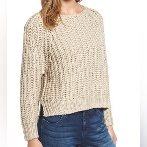 Kut From The Kloth Chunky Knit Wool  Blend Pullover Sweater Size Medium